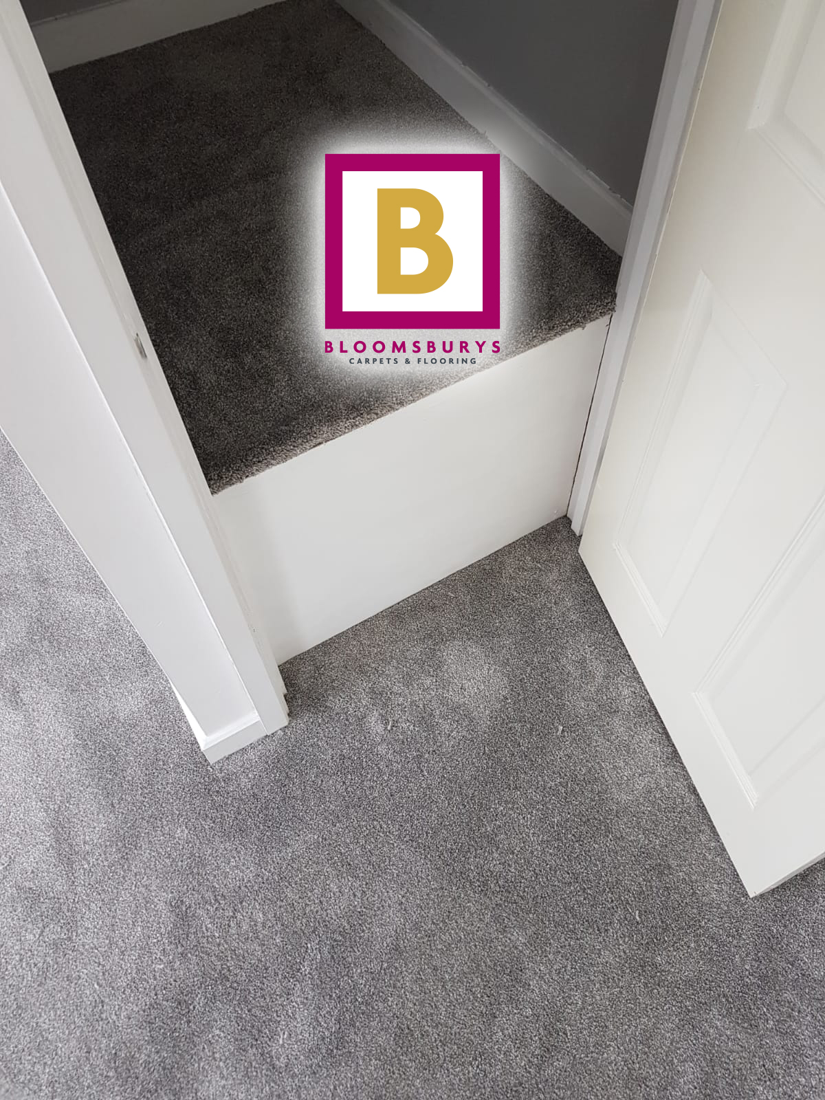 Silver Saxony Carpet Installation