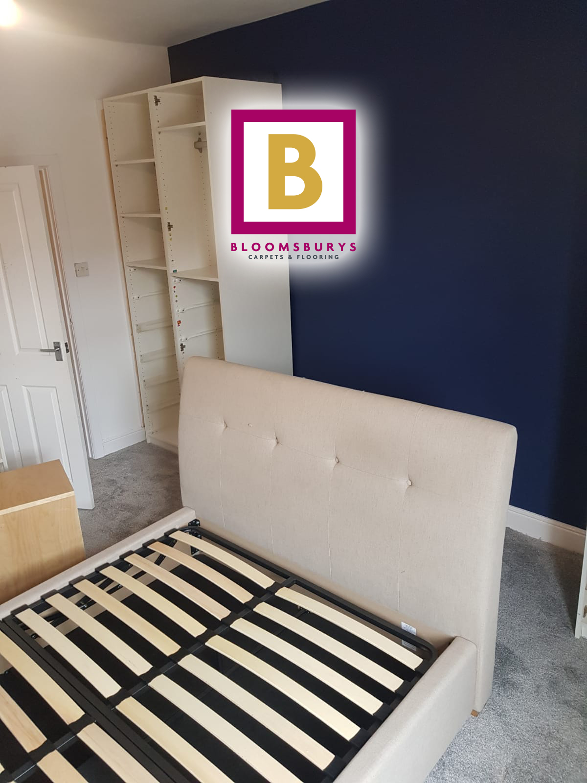 Silver Saxony Carpet Installation