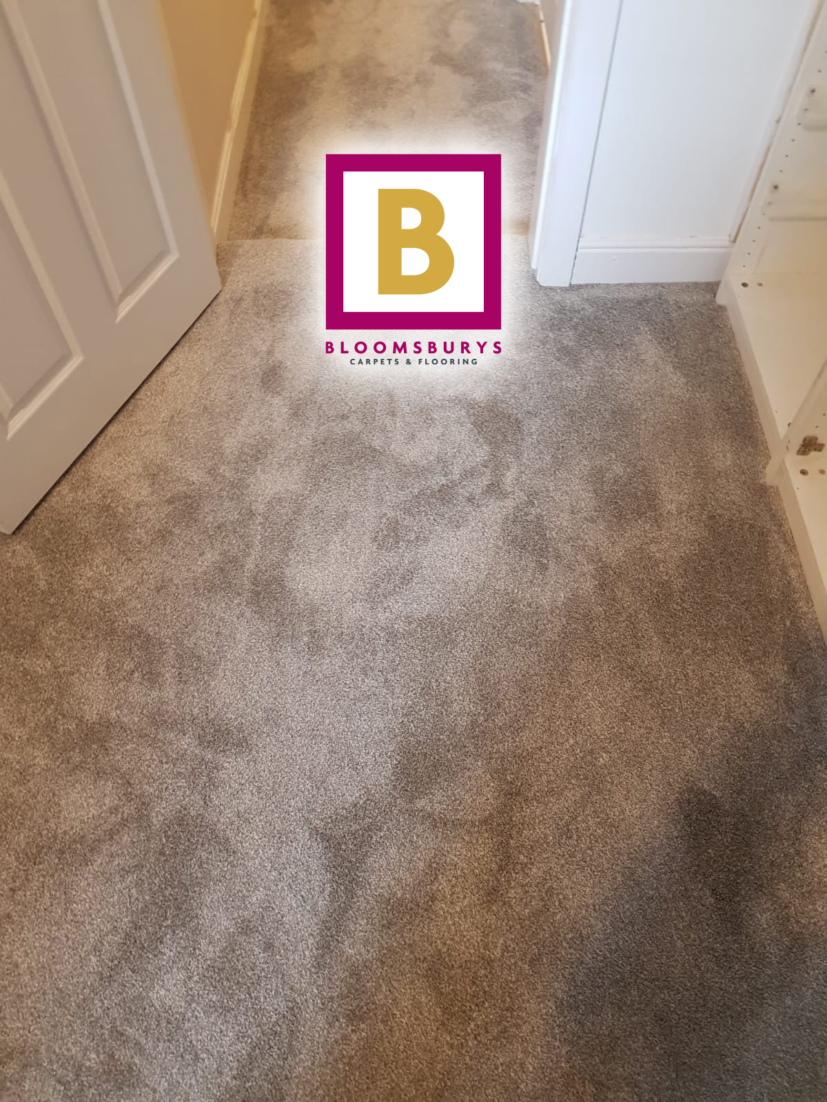 Silver Saxony Carpet Installation