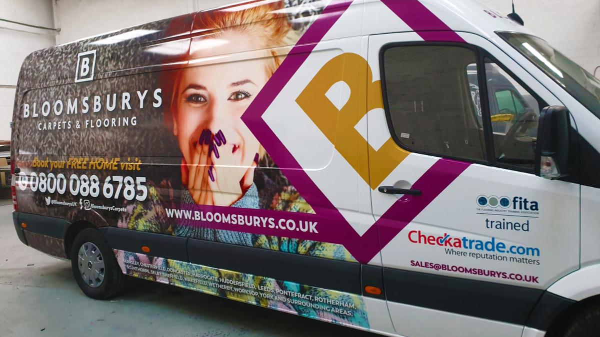 Bloomsburys vans get a make-over! Range